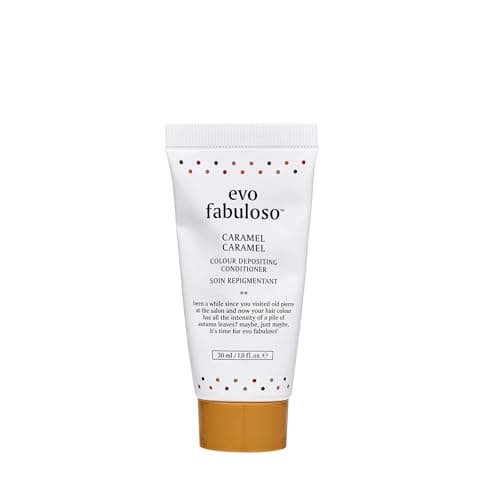 Image of Evo Fabuloso Caramel Colour Depositing Conditioner for Dull, Dry & Blonde Hair - Toning, Moisturising Hair Treatment - 30 mL, Travel Size