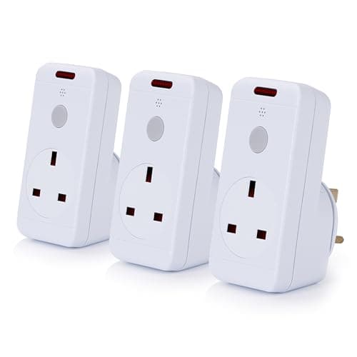 Image of STATUS IONOS Remote Control Socket | White Remote Control Plug UK | Pack of 3 | IONREMSOC3PK10