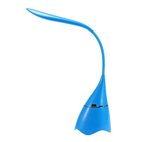 Image of Table Lamp, LED Desk Lamp Dimmable Adjustable Touch Control USB Fast Charging Port 3 Level Wireless Bluetooth Speaker Night Light for Table Lamp, Reading Lamp, Study Lamp (Blue)