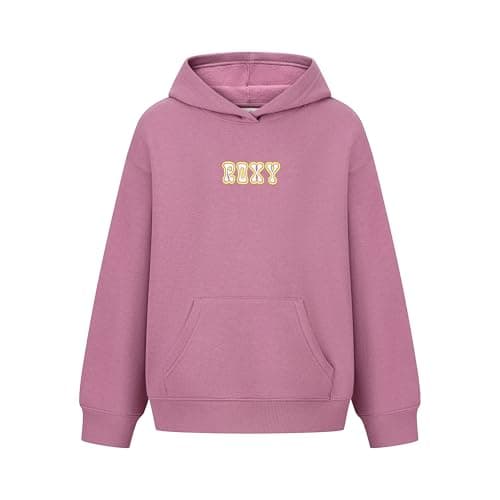 Image of Roxy Fleece Pullover Hoodie Sweatshirt Hoodie for Girls, Grape Morockin, 8-10