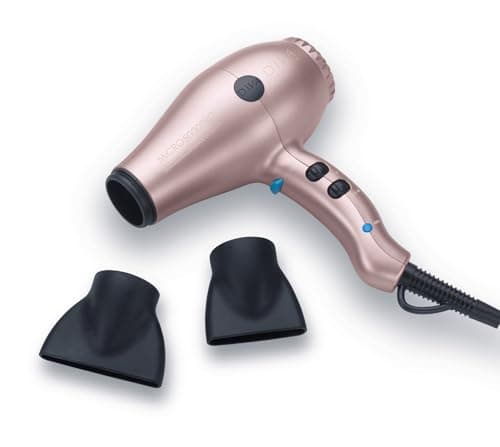 Image of Diva Pro Styling Micro 5000 Pro Dryer - Millennial Pink. Improved Power, Super-Lightweight Micro-Size. with Macadamia Oil, Argan Oil, and Keratin for Ultra-Shiny and Smooth Hair