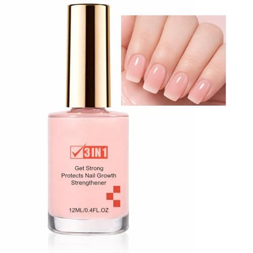 Image of Nail Strengthener,Extra Strong Nail Strengthener for Damaged Nails,Quick Dry Smoothing Nail Hardener for Weak Nails Repair, 7-Day Repair&Growth JOJOBA Oil & VE for Nail Care