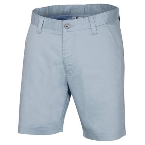 Image of Calvin Klein Mens Campus Chino Lightweight Shorts - Ice Blue - 34" Waist