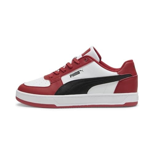 Image of PUMA Men's Caven 2.0 Sneaker, Club Red White Black, 9 UK