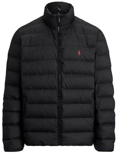 Image of POLO RALPH LAUREN Men's The Colden Packable Puffer Jacket, Luxury Black, XXL