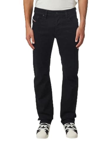 Image of Diesel Men's Larkee-x L.30 Pantaloni Jeans, 02 Black Denim, 32
