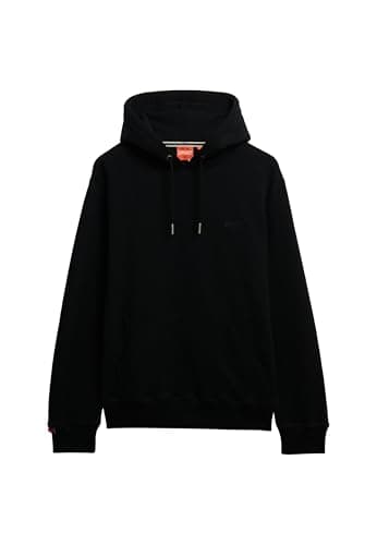 Image of Superdry Unisex Essential Logo Hoodie Hb Sweatshirt, black, L
