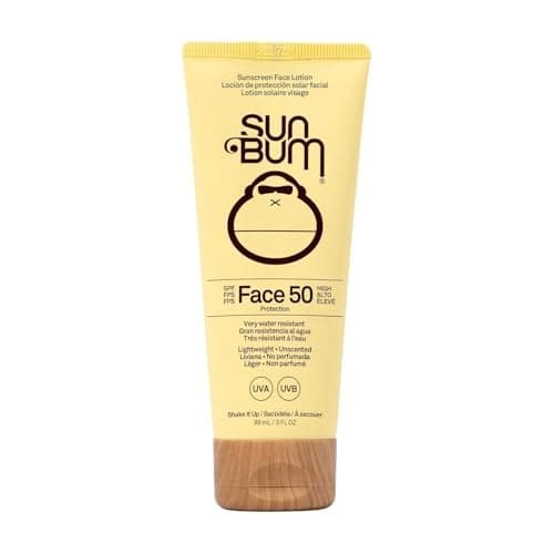Image of Sun Bum Original SPF 50 Sun Cream Face Lotion, Moisturizing Daily SPF with Vitamin E,Vegan and Reef Friendly, Broad Spectrum UVA/UVB Protection, 88ml