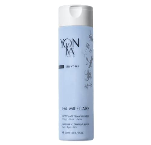 Image of Micellar Cleansing Water Yonka 200ml | 91% Natural Origin Hydrating Gentle Face Cleanser and Makeup Remover | All Skin Types, No Rinsing | Rose and Chamomile Essential Oils