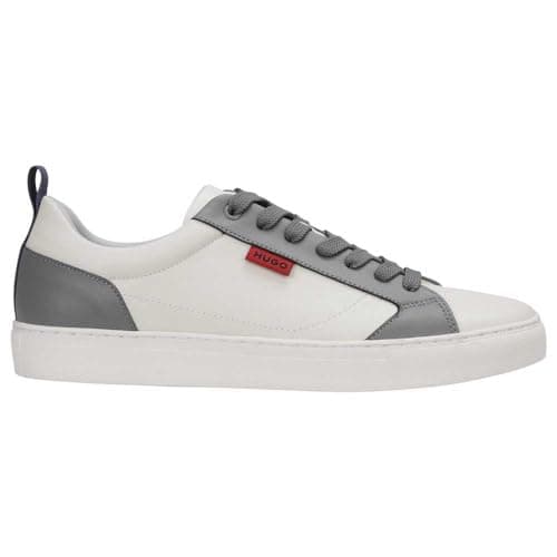 Image of HUGO Men's Morrie Tenn Napu N Tennis Trainers, Open White, 8 UK