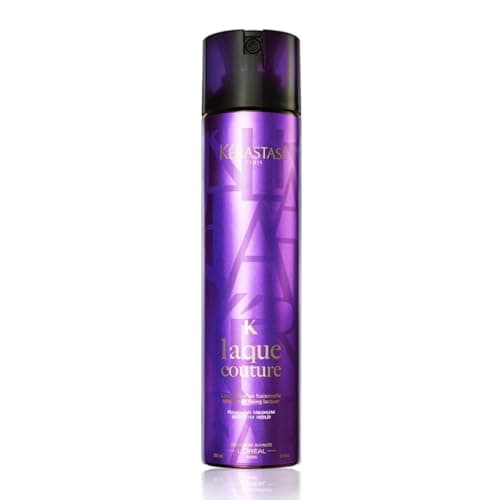 Image of Kérastase Coiffage Couture, Anti-Frizz Hair Spray, Medium Hold, For All Hair Types, Anti-Humidity with Flyaway Control, Laque Couture, 300 ml