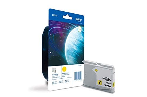 Image of Brother LC-970Y Inkjet Cartridge, Yellow, Single Pack, Standard Yield, Includes 1 x Inkjet Cartridge, Brother Genuine Supplies