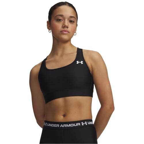 Image of Under Armour-Womens-HeatGear Mid-Ultimate Black / / White-MD