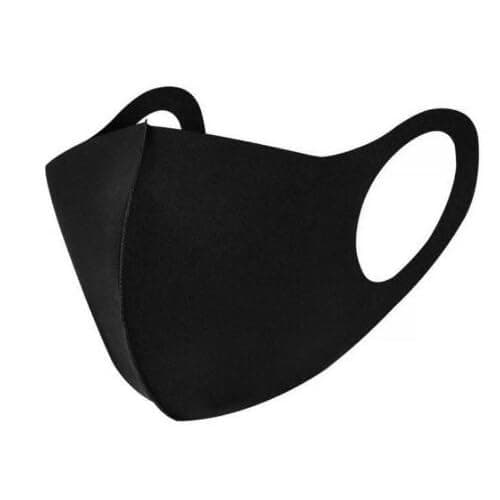 Image of EuroMarksGlobal 6 Pack Triple‑Layer Cotton Face Masks, Reusable & Washable Black Unisex Face Coverings with Nano‑Mesh Water‑Repellent Layer – Fashion Masks for Dust, Pollution & Droplets (Pack of 6)