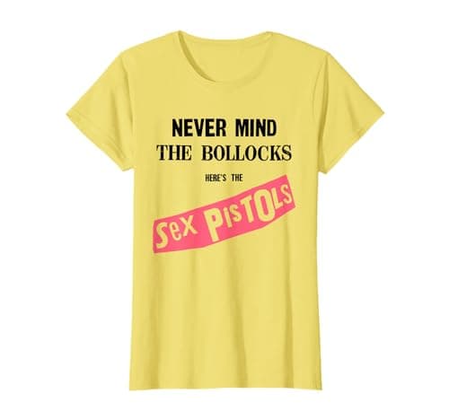 Image of Sex Pistols Official Never Mind The Bollocks Yellow T-Shirt