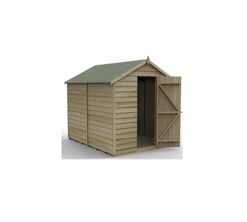 Image of Forest Garden 4LIFE Apex Shed 4x6 | Single Door | No Windows|25 Year Anti-Rot Guarantee