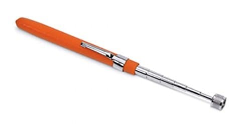 Image of SHINE MAGNETIC PICK UP TOOL 10 LBS TELESCOPIC HIGH VISIBLE EXTENDING MAGNET CLIP ORANGE