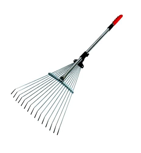 Image of Darlac Expanding Telescopic Metal Garden Leaf Rake Cuttings Lawn Adjustable