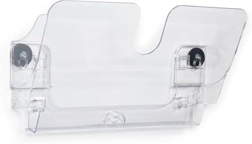 Image of Durable FLEXIPLUS Magnetic A4 Landscape Leaflet Holder - Transparent - Magnetic Wall Mounted Document Holder - Use as a Leaflet Stand, Menu Holder, Paper Storage, etc.