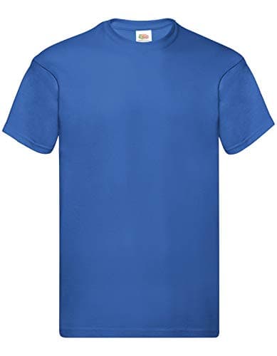 Image of Fruit of the Loom Men's Original T. T-Shirt Pack of 5, Royal, Medium