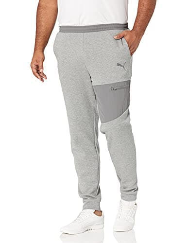 Image of PUMA Men's Evostripe Lite Pants, Medium Gray Heather, Large