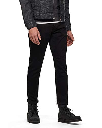 Image of G-STAR RAW Men's 3301 Straight Tapered Fit Jeans (Pack of 2), Pitch Black, 36 W/32 L