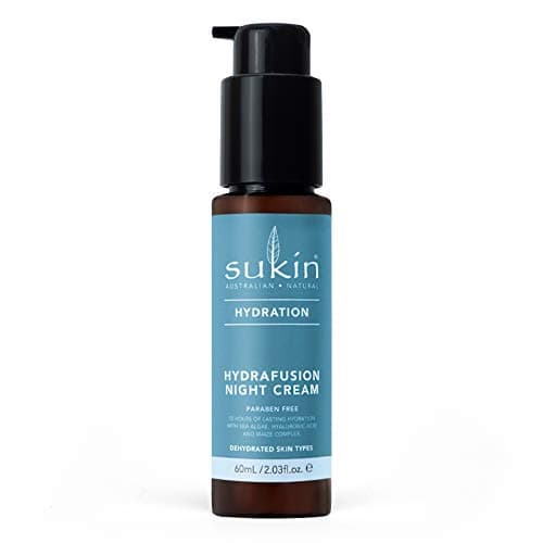 Image of Sukin Hydration Hydrafusion Night Cream 60ml - with Bio Marine Blend; cruelty free & vegan friendly - provides deep hydration lasting for 72 hours.