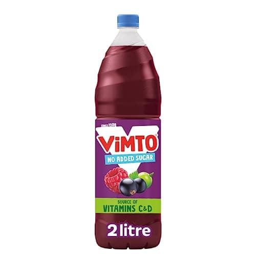 Image of Vimto Squash – No Added Sugar – Real Fruit Flavour – Vitamins C & D – 2L Bottle – Low Calorie