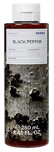Image of KORRES BLACK PEPPER Moisturising Scented Shower Gel for Him Vegetarian 250ml