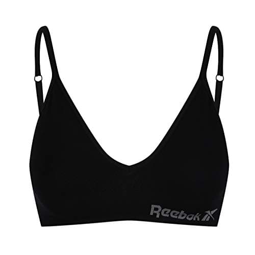 Image of Reebok Justine Women’s Crop Top | Bras for Women Made with Stretch Cotton | Cropped Low-Impact Gym Top with Removable Pads in 3 Colours