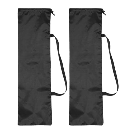 Image of PATIKIL 75cm x 22cm Tripod Carrying Case, 2 Pack Camera Tripod Carrying Bags Oxford Cloth Padded Bag for Camera Gear Mic Light Stand Sheet Music Photography Accessories, Black