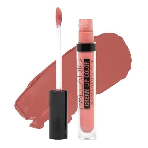 Image of Palladio Long-Wear Cream Lip Color Liquid Lipstick, transfer proof high intensity color pigment, smooth lightweight formula, cream color matte finish, all day wear (Nude)