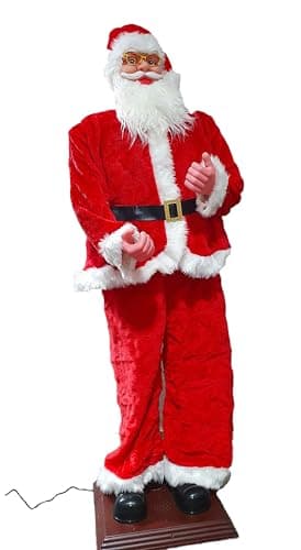 Image of Sales-to-you 6ft Animated Singing and Dancing Santa Claus Indoor Father Christmas Xmas Decoration 180cm Tall