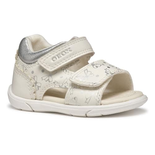 Image of Geox B SANDAL ZAPITO GIRL, Baby - Mädchen Sandal, White/Silver,