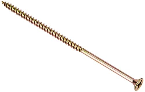 Image of ForgeFix Multi-Purpose Single Thread Screws | 5.0 x 120mm | Zinc Yellow Passivated | Box 100