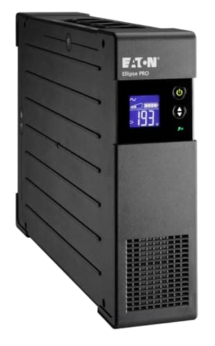 Image of Eaton Serie Ellipse PRO UPS ELP650IEC – 650VA 400W Line‑Interactive Backup Power with AVR, EcoControl Energy‑Saving Outlets, 4× IEC‑C13 Ports, RJ45 Surge Protection, Black (B00CTFTHTO)