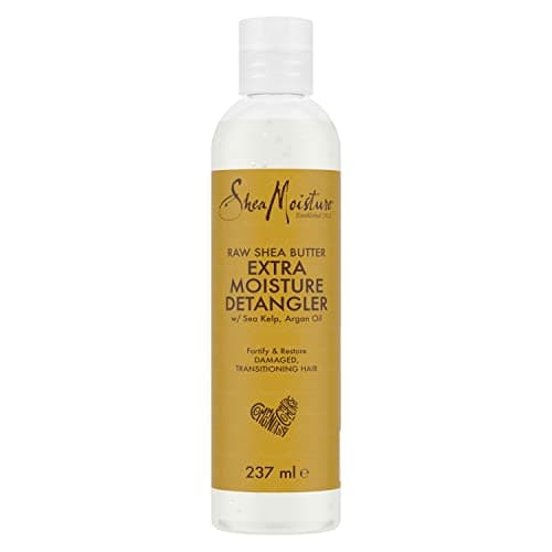 Image of Shea Moisture Raw Shea Butter Extra Moisture Detangler silicone and sulphate free hair detangler for damaged, transitioning hair 237 ml