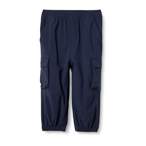 Image of Amazon Essentials Unisex Kids' Cargo Parachute Trousers, Navy, 9 Years