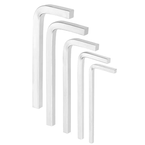 Image of sourcing map 5Pcs L-Shaped Square Head Wrench 3/4/5/6/7mm Chromium Vanadium Steel CR-V L-Key 4 Points Metric Bolt Wrenches Repairing Tool for Basic Home Repair DIY Project