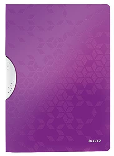 Image of Leitz A4 ColorClip File, 30 Sheet Capacity, Flexible Plastic, Purple, WOW Range, 41850062
