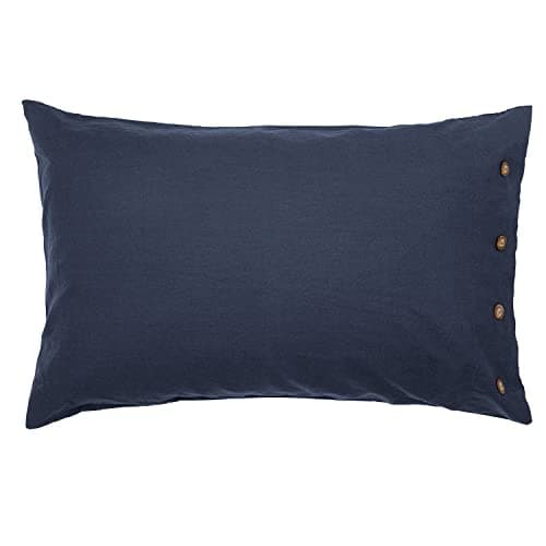 Image of William Morris Linen Cotton Blue Pillowcase/s Standard - Single 50 x 75cm (1)