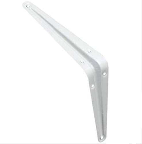 Image of Shelf Brackets White Metal London Pattern 20 Pack of 14" X 12" (350X300 mm) Shelving Brackets Multiple Sizes