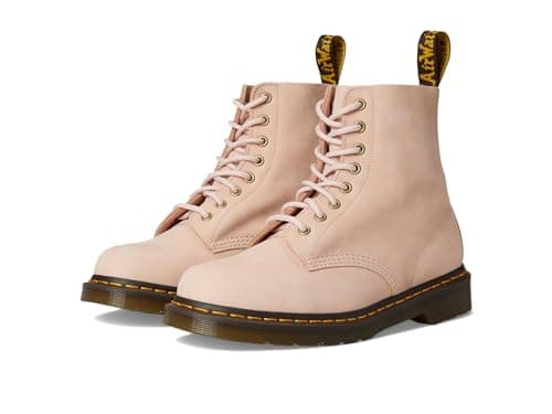 Image of Dr. Martens Unisex-Adult 1460 Pascal Combat Boot, Powder Pink, 5 Women/4 Men