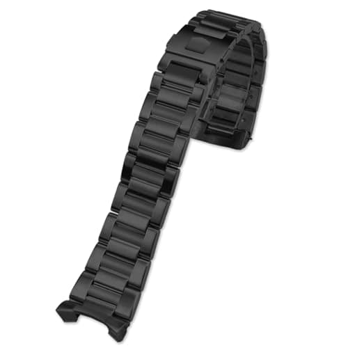Image of VELORE 22mm Stainless Steel Watchband For Tag Heuer CARRERA Arc End WatchBand Wrist Bracelet Deployment Man watch strap(Black,24mm)
