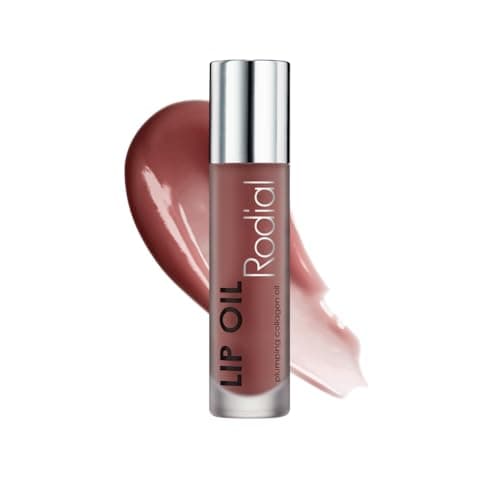 Image of Rodial Lip Oil with Plumping Collagen 4ml - Hydrating Vegan Lip Oil for Fuller, Smoother Lips - Nourishing Lip Care with Cherry, Jojoba & Macadamia Oils in Wild Plum Sheer Gloss Finish
