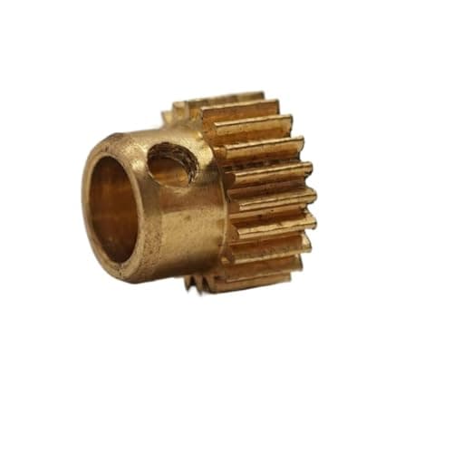 Image of Cabluandry 1pcs Copper Pinion 0.5 Module 59 Teeth Mechanical Transmission Spur Gear with Step Straight Teeth Driver Cylindrical Gear Straight(Step 15mm bore 3mm)