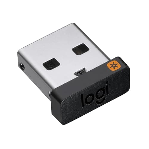 Image of Logitech USB Unifying Receiver, 2.4 GHz Wireless Technology, USB Plug Compatible with all Unifying Devices like Wireless Mouse and Keyboard, PC/Mac/Laptop - Black