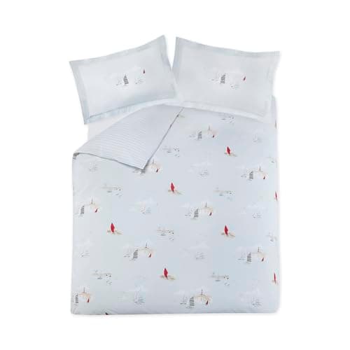 Image of Sophie Allport Coastal Boats Bedding Set - King Size