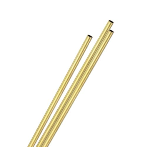 Image of M METERXITY 3-Pack 200mm Brass Round Tube, 4mm OD 0.5mm Wall Thickness H65 Brass Seamless Tubing for Construction/Machining/DIY Crafting, Metal Straight Pipe [0.16x0.02x8IN]