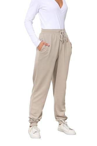 Image of Long Tall Sally - LTS Tall Brown Cuffed Drawstring Joggers - Women's